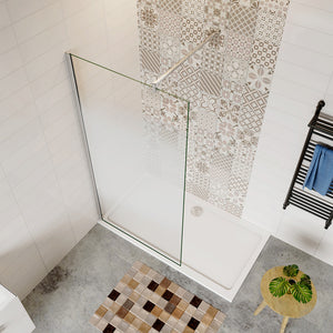 AICA paroi-de-douche-à-l'italienne-avec-barre-de-stabilisation -Livraison gratuite