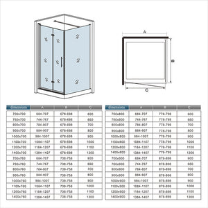 AICA cabine-de-douche-pivotante -Livraison gratuite