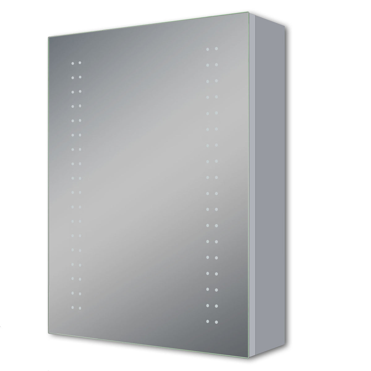 Armoire Salle De Bain Murale Avec Miroir - 50x70 Cm - MDF Anthracite - Rangement Intégré - Fermeture Douce