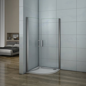 AICA cabine de douche coulissante 120x80x200cm porte de douche +