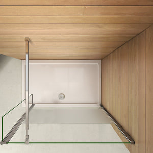 AICA paroi-de-douche-à-l'italienne-avec-barre-de-stabilisation -Livraison gratuite