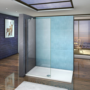 AICA paroi-de-douche-à-l'italienne-avec-barre-de-stabilisation -Livraison gratuite