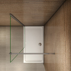 AICA paroi-de-douche-à-l'italienne-avec-barre-de-stabilisation -Livraison gratuite