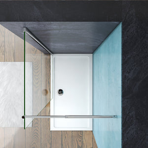 AICA paroi-de-douche-à-l'italienne-avec-barre-de-stabilisation -Livraison gratuite