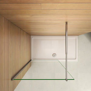 AICA paroi-de-douche-à-l'italienne-avec-barre-de-stabilisation -Livraison gratuite