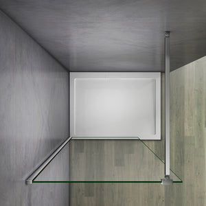 AICA paroi-de-douche-à-l'italienne-avec-barre-de-stabilisation -Livraison gratuite