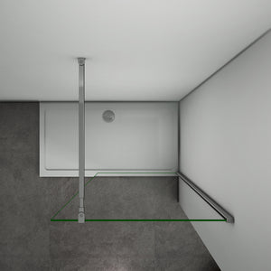 AICA paroi-de-douche-à-l'italienne-avec-barre-de-stabilisation -Livraison gratuite