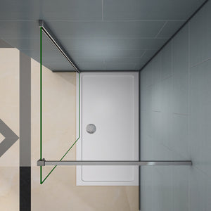 AICA paroi-de-douche-à-l'italienne-avec-barre-de-stabilisation -Livraison gratuite