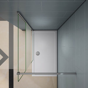 AICA paroi-de-douche-à-l'italienne-avec-barre-de-stabilisation -Livraison gratuite