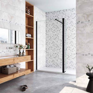AICA paroi-de-douche-à-l'italienne-avec-barre-de-stabilisation -Livraison gratuite