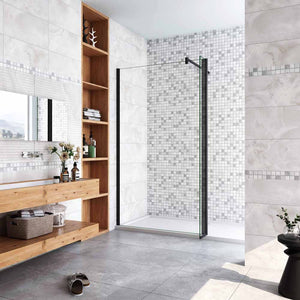 AICA paroi-de-douche-à-l'italienne-avec-barre-de-stabilisation -Livraison gratuite