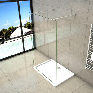 AICA paroi-de-douche-à-l'italienne-avec-barre-de-stabilisation -Livraison gratuite