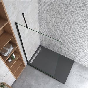 AICA paroi-de-douche-à-l'italienne-avec-barre-de-stabilisation -Livraison gratuite