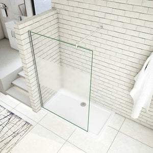 AICA paroi-de-douche-à-l'italienne-avec-barre-de-stabilisation -Livraison gratuite